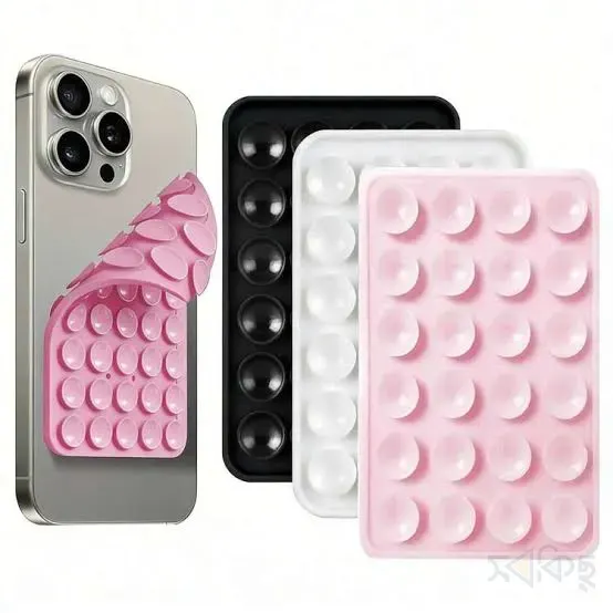 Silicone Suction Phone Case Mount Mat 24 Cups