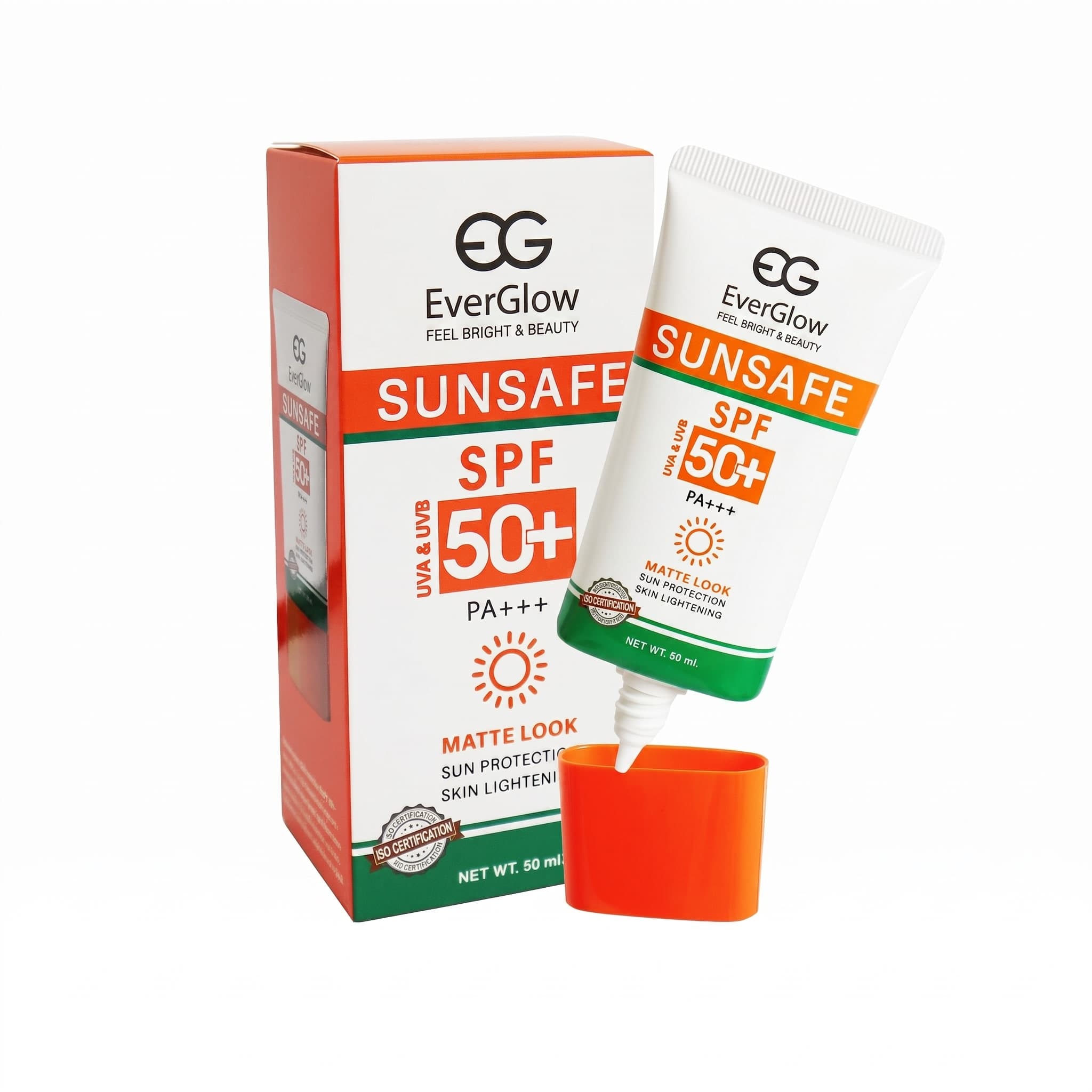 EverGlow Sunsafe SPF 50+ PA+++ Matte Look Sunscreen (50 ML)